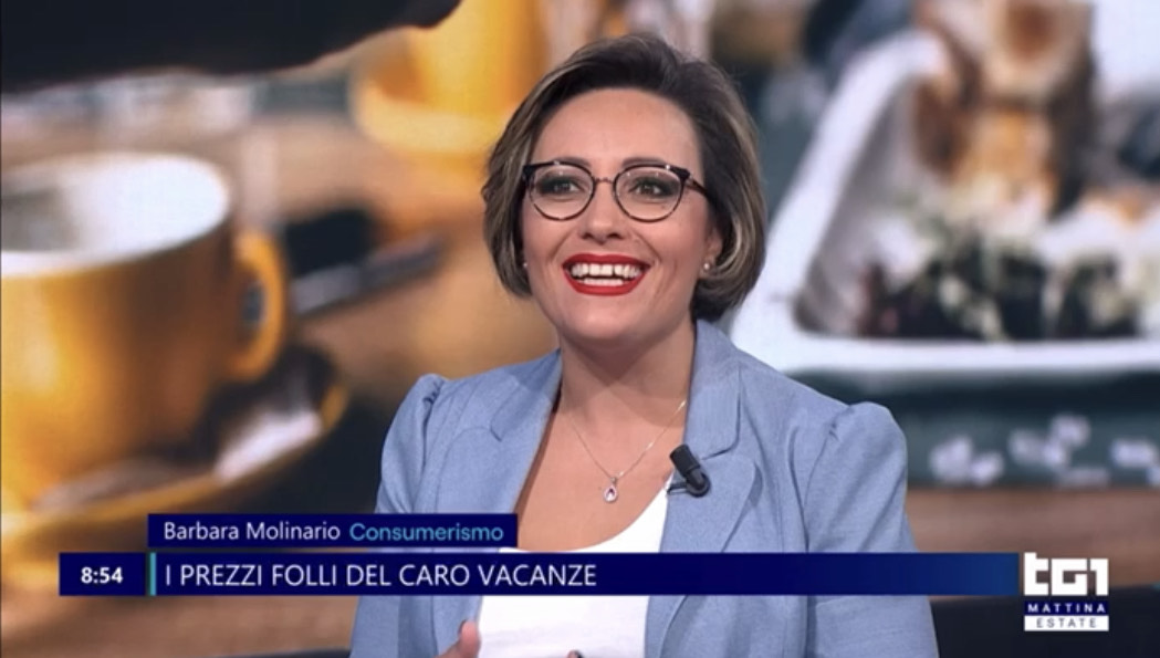 Barbara Molinario ospite al TG1